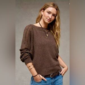 American Eagle Whoa So Soft Sweater in Chocolate